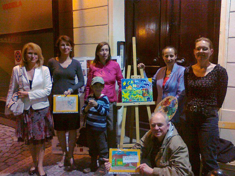 Painting of a picture for the children of Kargyak
