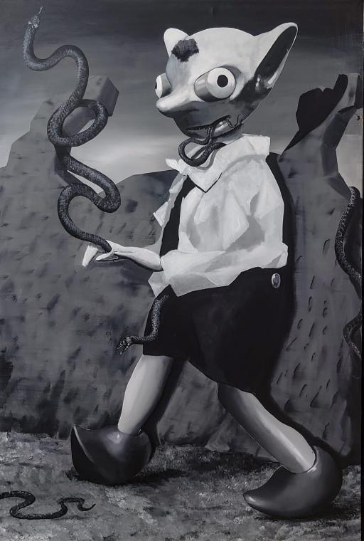 Ond�ej Basjuk: Hurv�nek with a snake